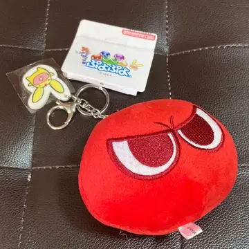 [ 미사용 새상품 ] SEGA 뿌요뿌요 봉제 인형 키링 빨간색