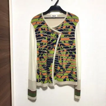 HIROKO BIS 카모플라쥬 패턴 긴팔 가디건