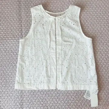 YARRA INDIA 코튼 오버 레이스 2way 베스트 오브 화이트