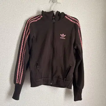 adidas 트랙 자켓 후드티 브라운 핑크 후디