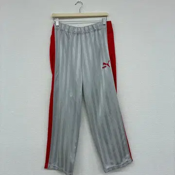 PUMA 스트라이프 저지 그레이/레드