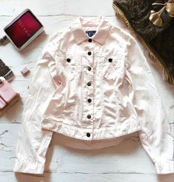 ARMANI JEANS 핑크 자켓 S 고급 봄 아우터