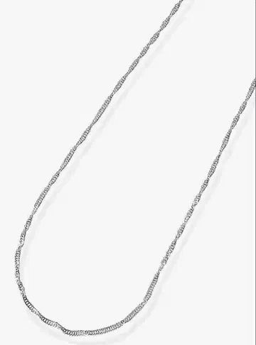 미사용 플라티나(Pt999) 체인 목걸이 스크류 45cm 조폐국 검정