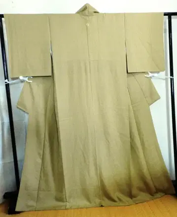 순수 실크 이로무지 이중 기모노, 지문, 하나 문, 일본 이름 백상색