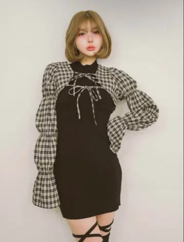 Darich 셔링 볼레로 미니 원피스 Free size