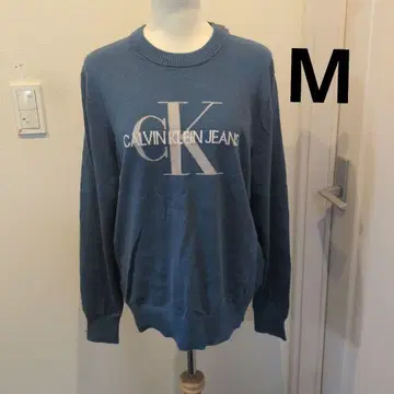 Calvin Klein Jeans 로고 스웨터 M 니트 오버 사이즈