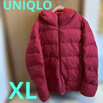 유니클로 심리스 다운 후드티 XL