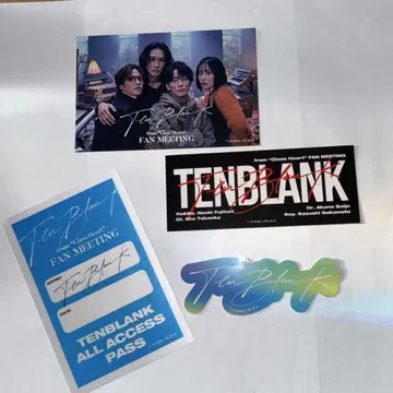 Ten Blank 팬미팅 스티커 세트