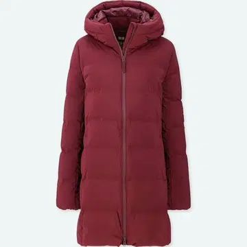 UNIQLO 409124 심리스 다운 숏코트 레드