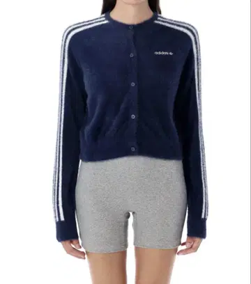 adidas 플러피 니트 가디건
