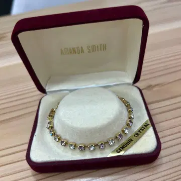 새상품급 AMANDA SMITH 제뉴인 크리스탈 팔찌