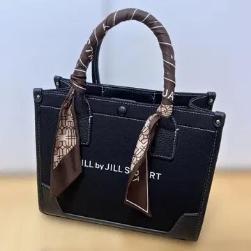 JILL by JILL STUART 블랙 핸드백 스카프