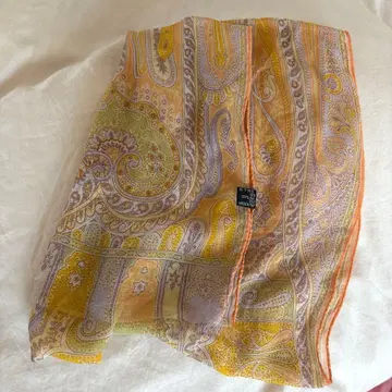ETRO 100% 실크 페이즐리 무늬 스톨