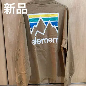 [ 택 포함 새상품 ] element 브라운 긴팔 티셔츠