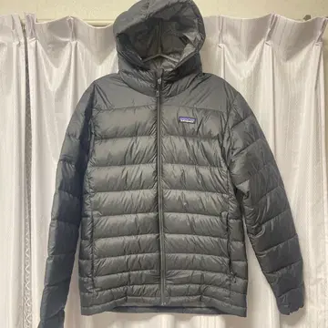 파타고니아 후드 부착 다운 자켓 그레이