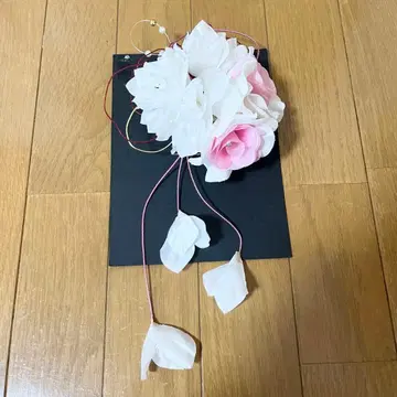 [새상품급] 머리 장식 화이트 핑크