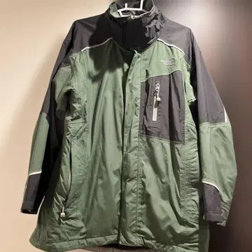 THE NORTH FACE 마운틴 후드티 그린/블랙