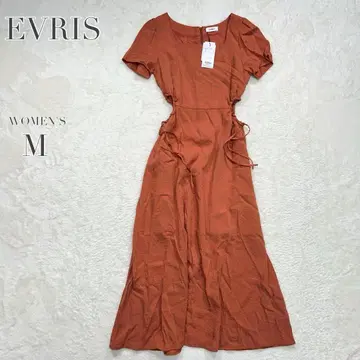 새상품 EVRIS 에브리리스 사이드 오픈 드로스트 롱 원피스 캐주얼