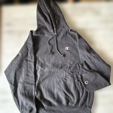 Champion Reverse Weave 후드티 M 다크 그레이