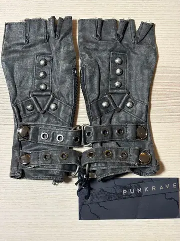 PUNK RAVE 그레이 장갑 M-SL
