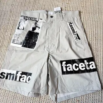 FACETASM 로고 프린트 숏팬츠 그레이 새상품