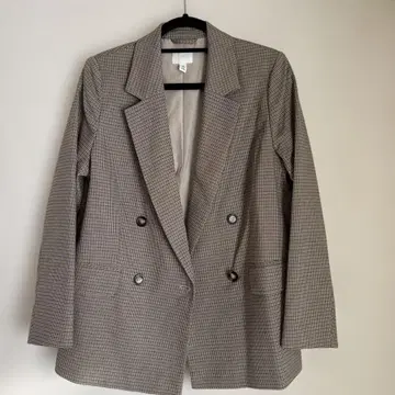 H&M 체크 무늬 테일러드 자켓 S 사이즈
