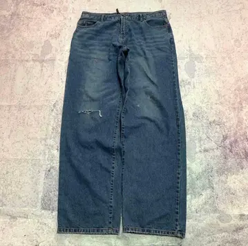 archive baggy wide denim fade