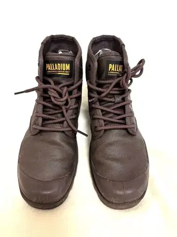 PALLADIUM 브라운 하이컷 스니커즈
