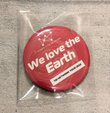 TM NETWORK 캔뱃지 한정판 가챠 We love the earth