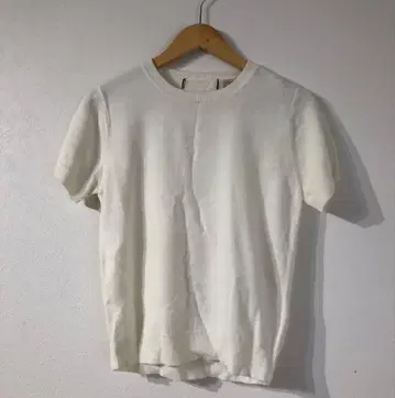 00s vintage 반팔 니트 화이트