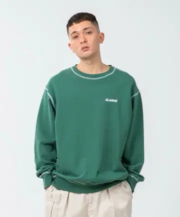 XLARGE 그린 맨투맨 XLARGE