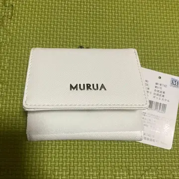 MURUA 화이트 3단 폴더형 지갑 MR-W1142