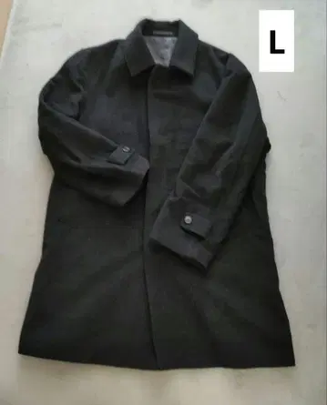 새상품급 니콜라상지 울 스텐카라 코트 L 블랙 캐시미어
