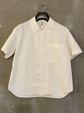 MHL. 화이트 반팔 셔츠