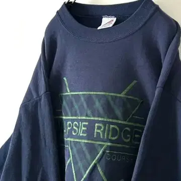 USA제 골프 WAPSIE RIDGE 자수 맨투맨 L 네이비 구제 의류