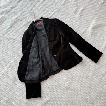 IMAGE ROUGE 이마쥬 벨로아 테일러드 자켓 블랙 7호