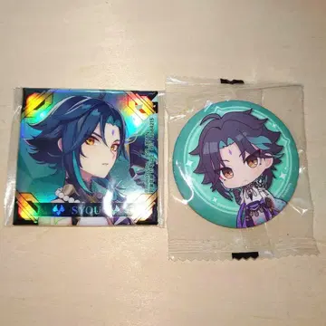 원신 홀로그램 스퀘어 캔뱃지 소