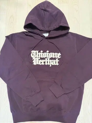 thisisneverthat Logo Hoodie Wine