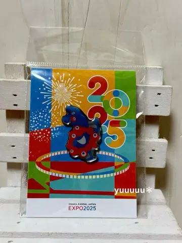 먀쿠먀쿠 핀 배지 새상품 만박 해피 거꾸로 EXPO2025