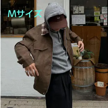 옷깃 체크 레트로 자켓 KA5011