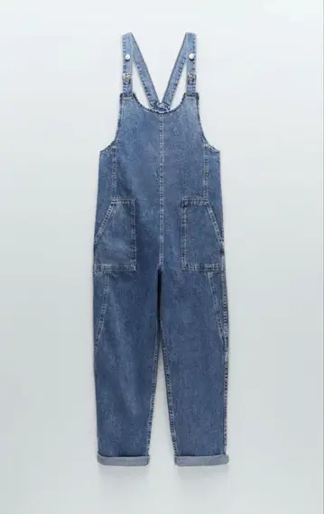 ZARA 데님 오버올 살로펫
