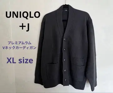 UNIQLO +J 프리미엄 라무 V넥 가디건 남성용 XL