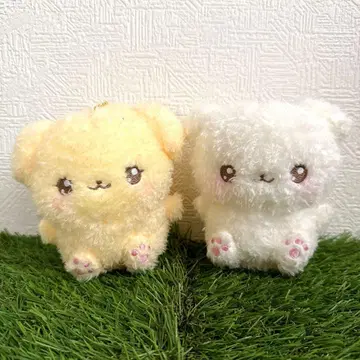 미사용 택 포함 후와린마슈 봉제 인형 마스코트 전 2종 세트