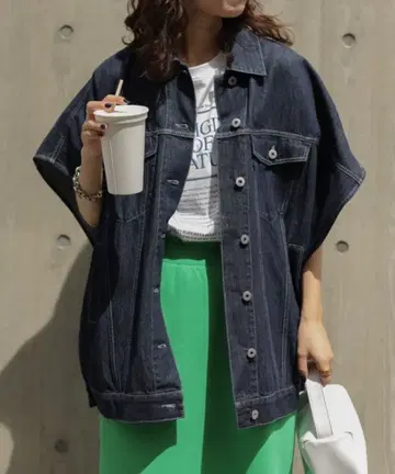 CIAOPANIC TYPY 데님 판초 베스트