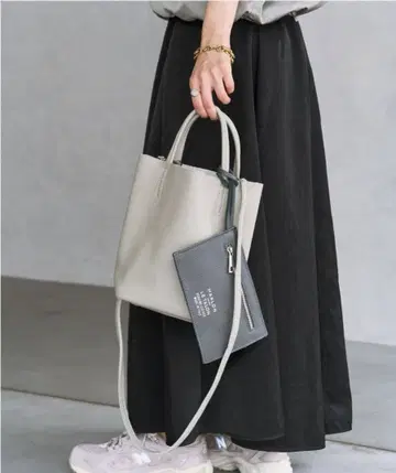 새상품급 MARLON/마를론 별주 MINI TOTE 레더 토트백
