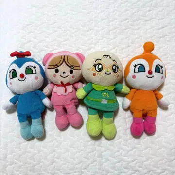 호빵맨 봉제 인형 4개 세트