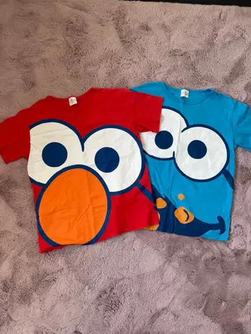 USJ 엘모 쿠키 몬스터 티셔츠 세트