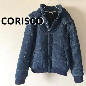 네이비 데님 블루종 2way 충전솜 다운 자켓