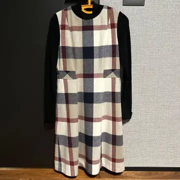 BLUE LABEL 체크 무늬 A라인 원피스