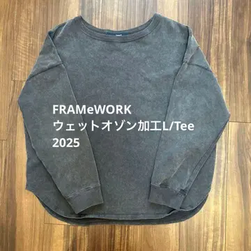 framework 습식 오존 가공 L/Tee 그레이 프리 사이즈